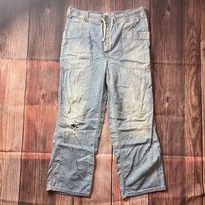 We the Free Wide Leg Loose Fit Blue Jeans